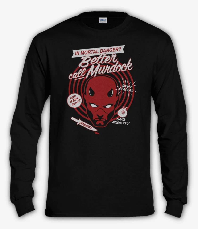 Polera manga larga Negro de Daredevil Better Call 