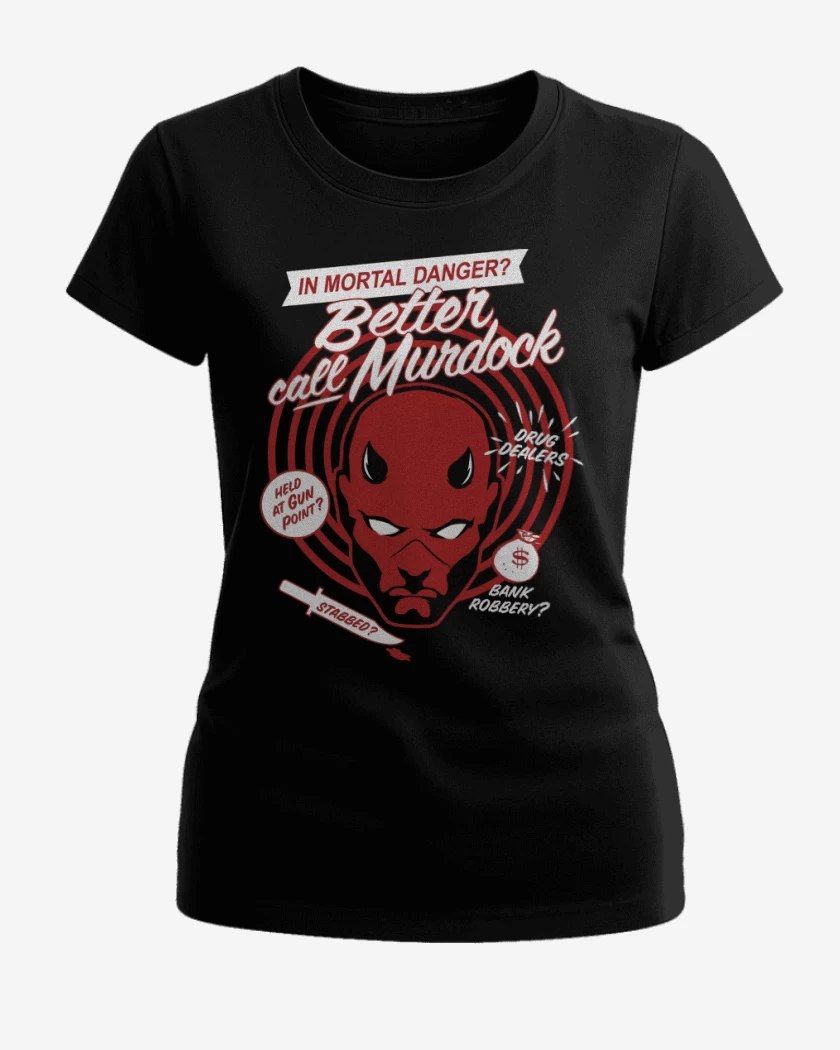 Polera de Mujer Negro de Daredevil Better Call 