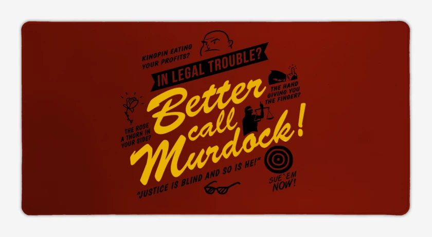 Mouse pad Gamer Better Call Murdock