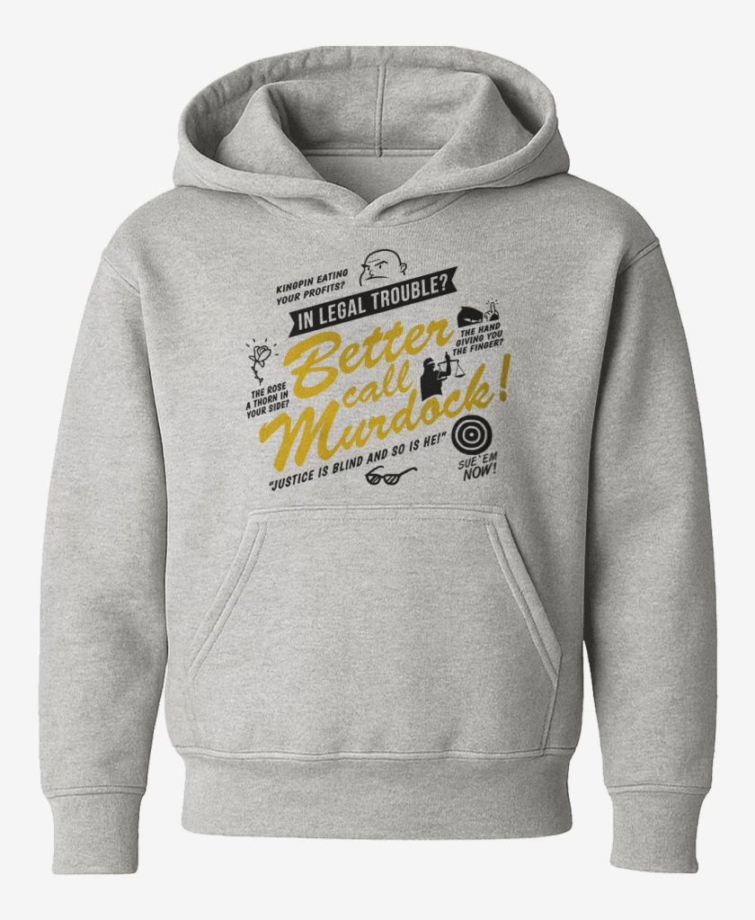 Poleron de niño Gris Melange de Better Call Murdock