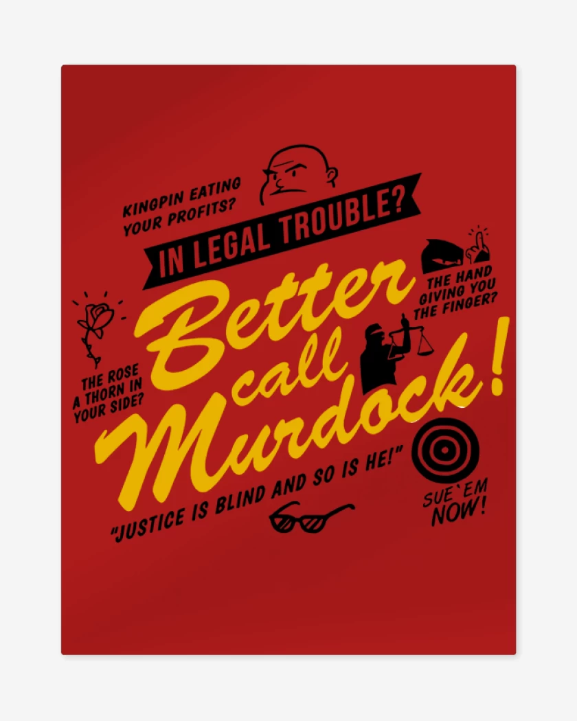 Print metalico Better Call Murdock