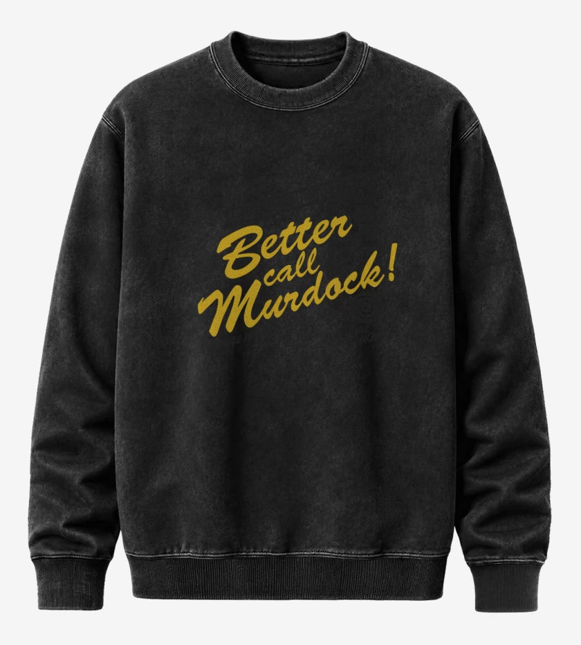 Poleron Polo Acid Wash Negro de Better Call Murdock
