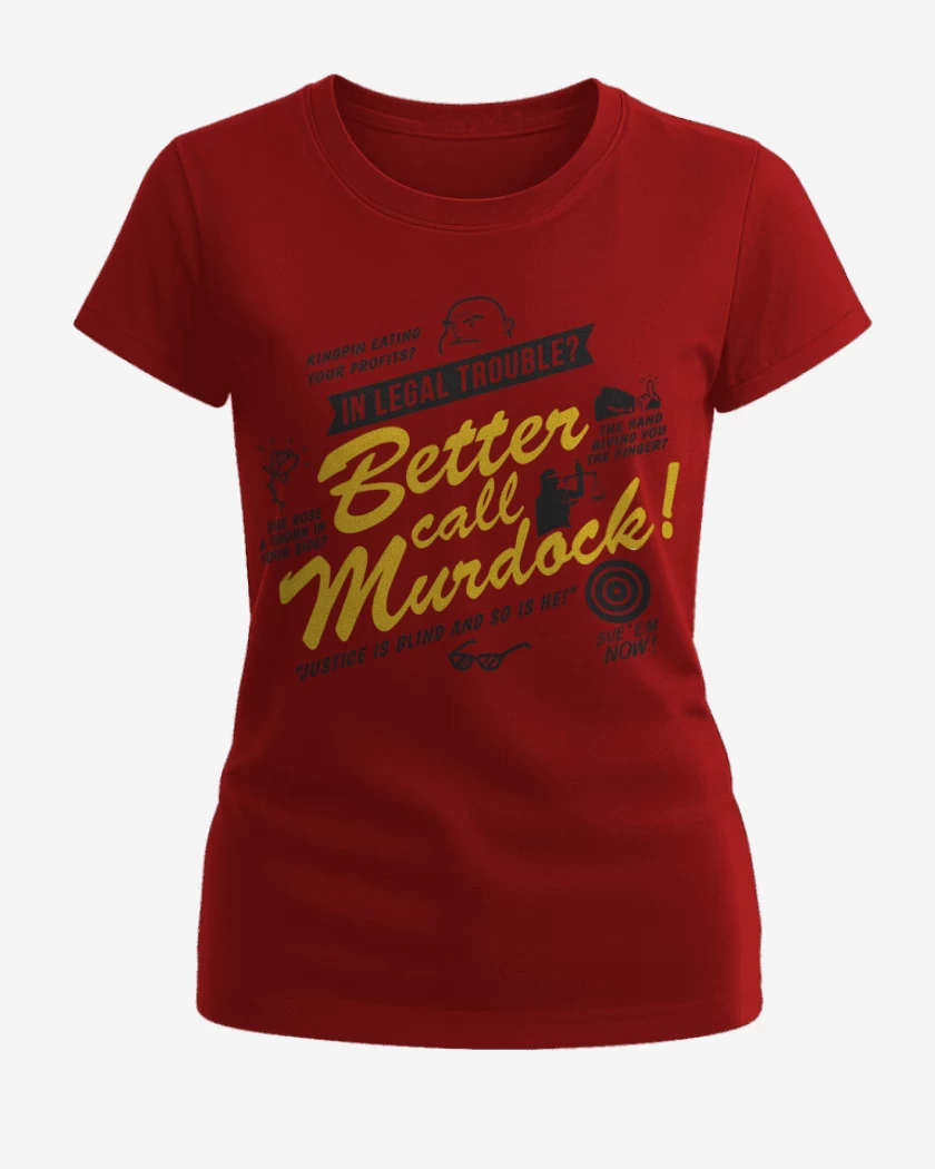 Polera de Mujer Rojo de Better Call Murdock