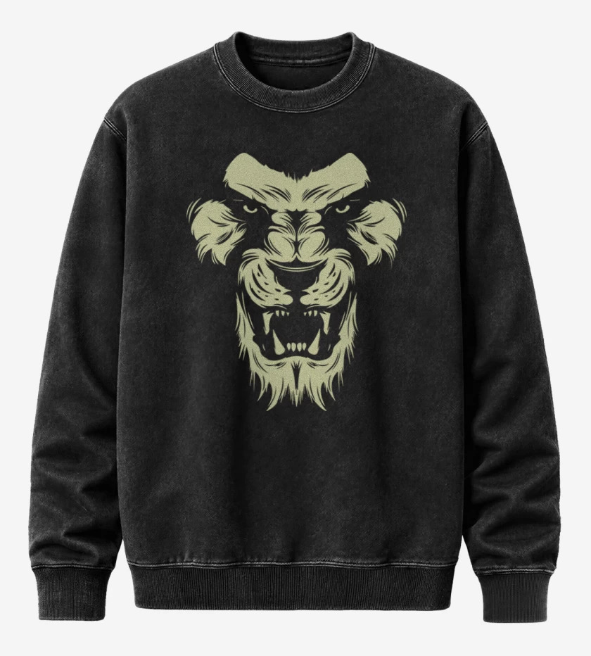 Poleron Polo Acid Wash Negro de Leon