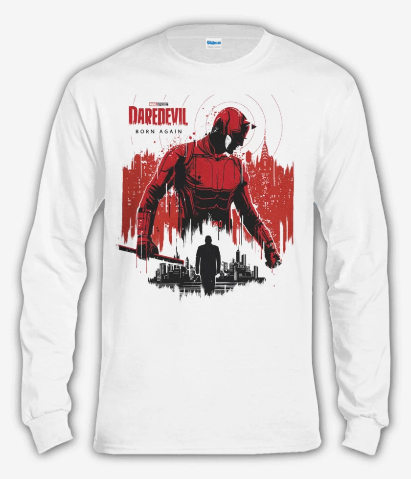 Polera manga larga Daredevil Born Again