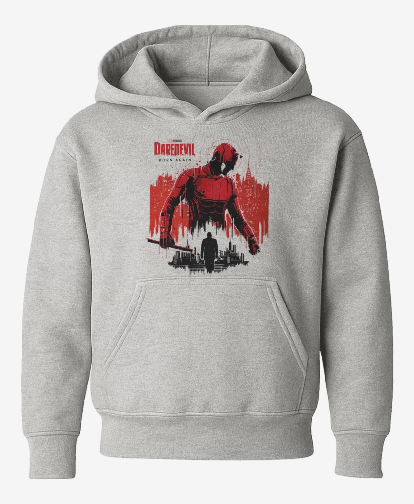 Poleron de niño Gris Melange de Daredevil Born Again