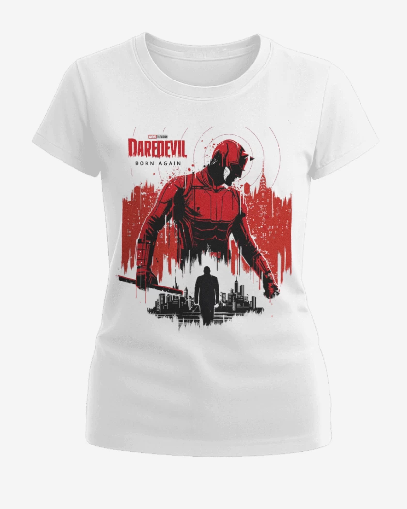 Polera de Mujer Blanco de Daredevil Born Again
