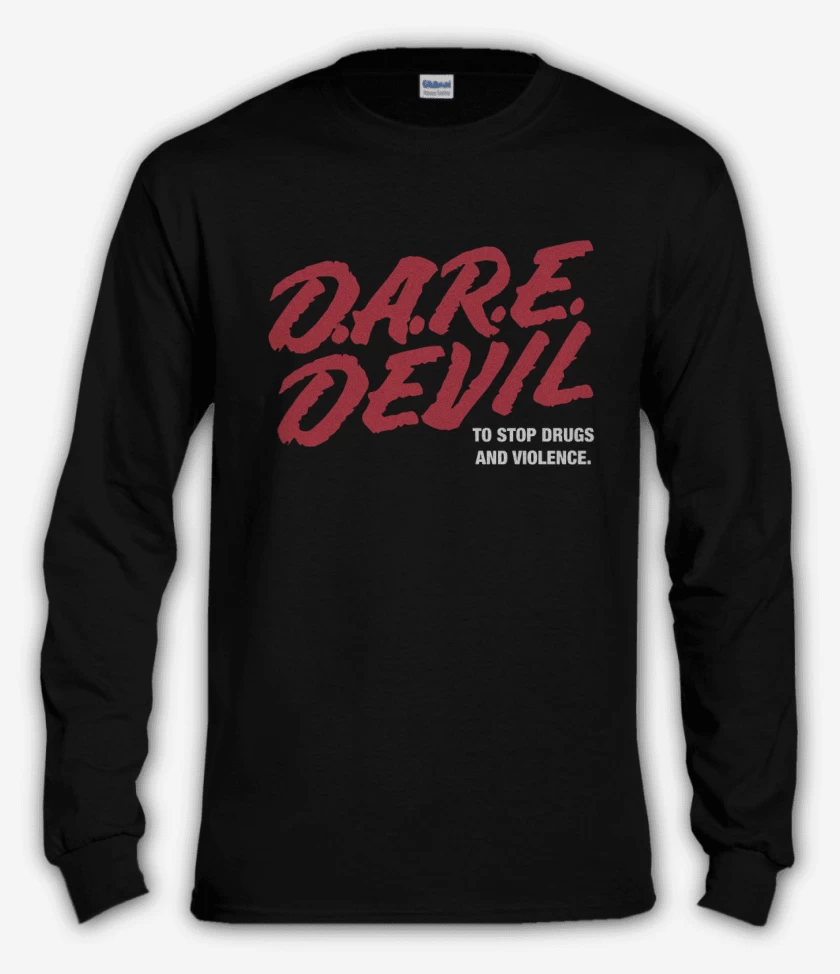 Polera manga larga Negro de D.A.R.E. Devil