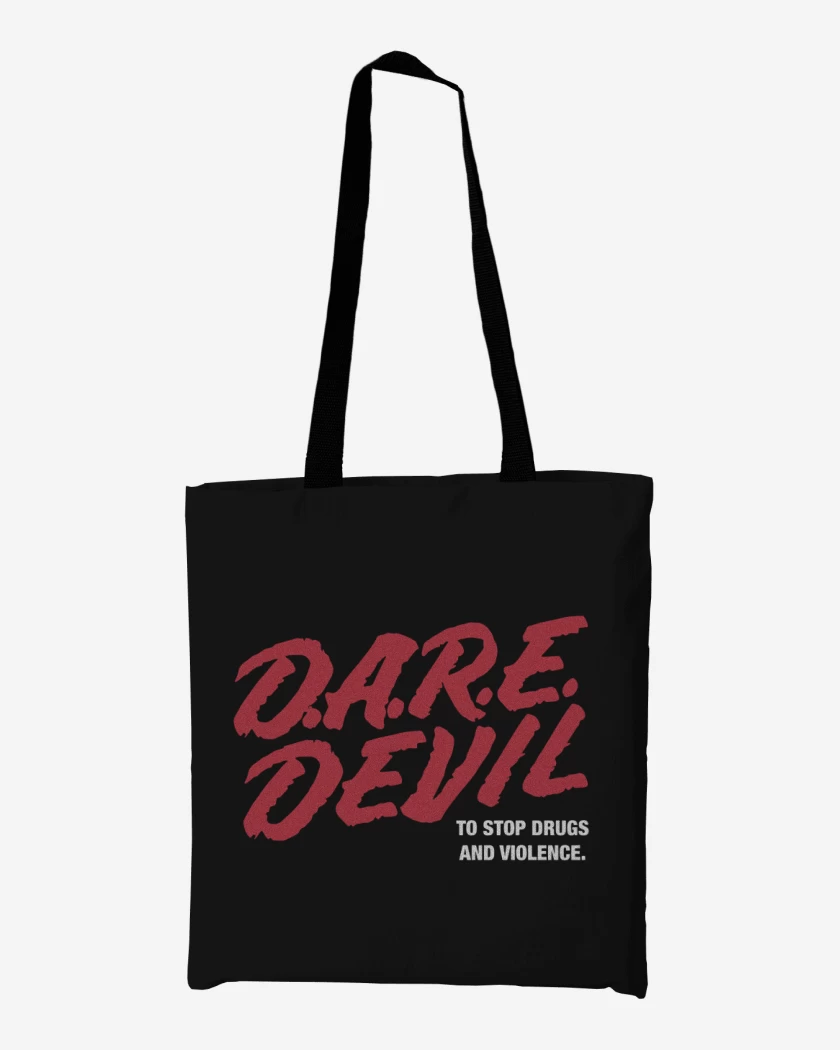 Totebag Negro de D.A.R.E. Devil