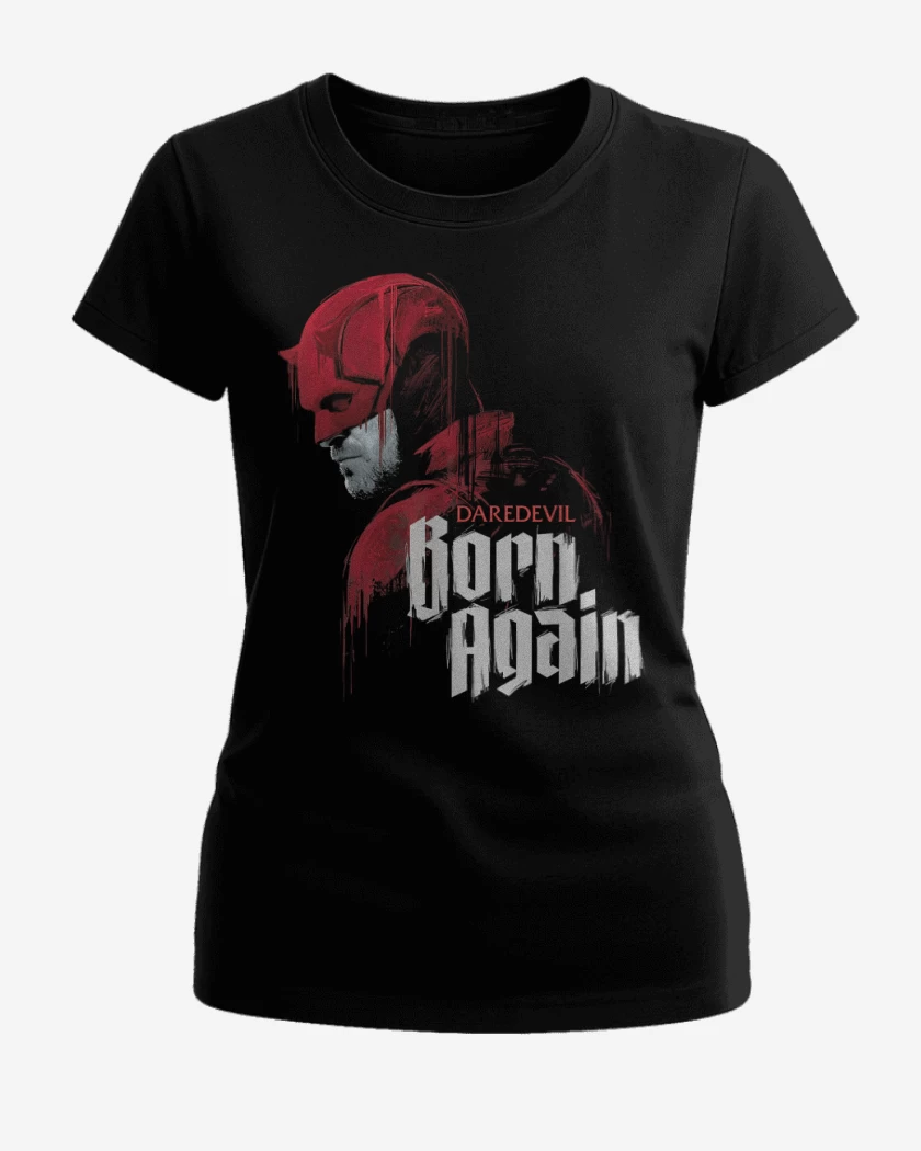 Polera de Mujer Negro de Daredevil Born Again II