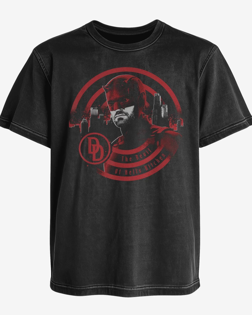 Polera desgastada Negro de Hells Kitchen 