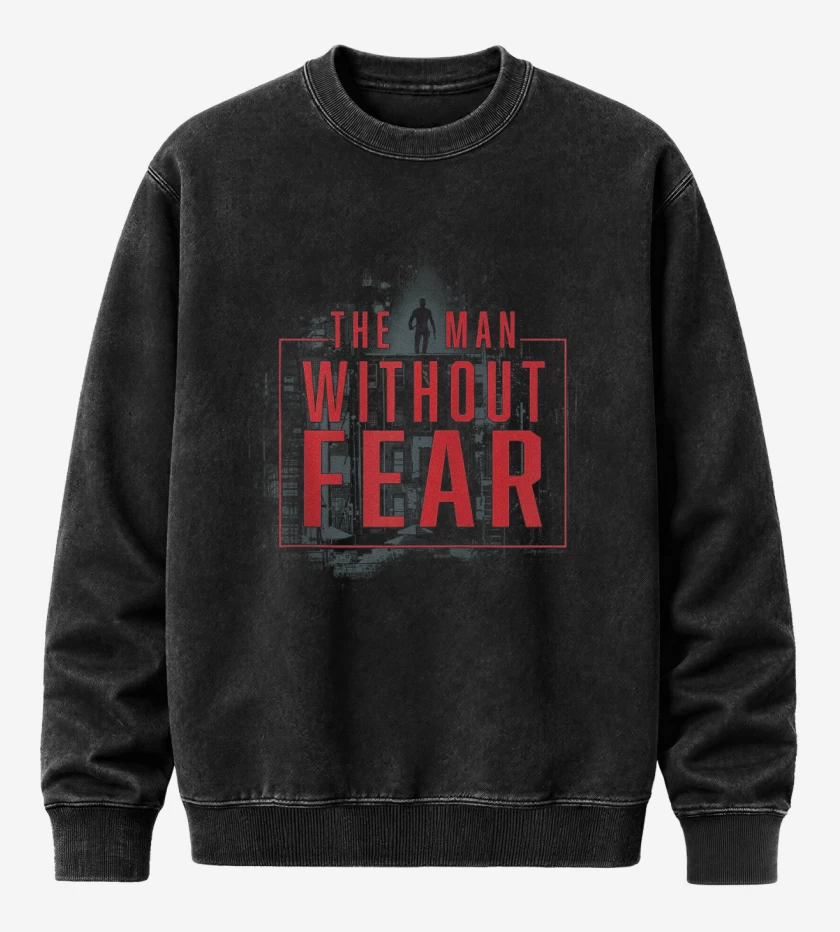 Poleron Polo Acid Wash Negro de Dare Without Fear 
