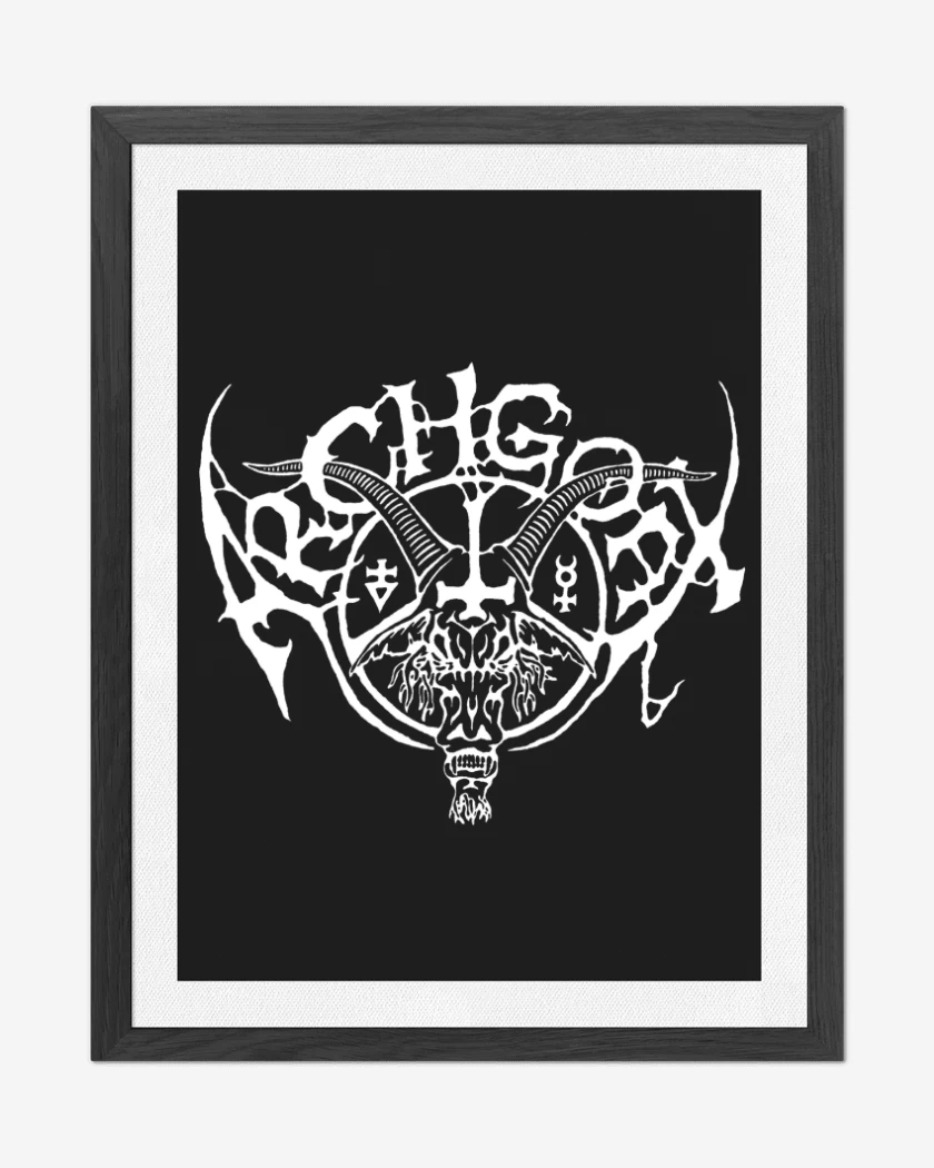 Cuadro decorativo Negro de Archgoat Logo B