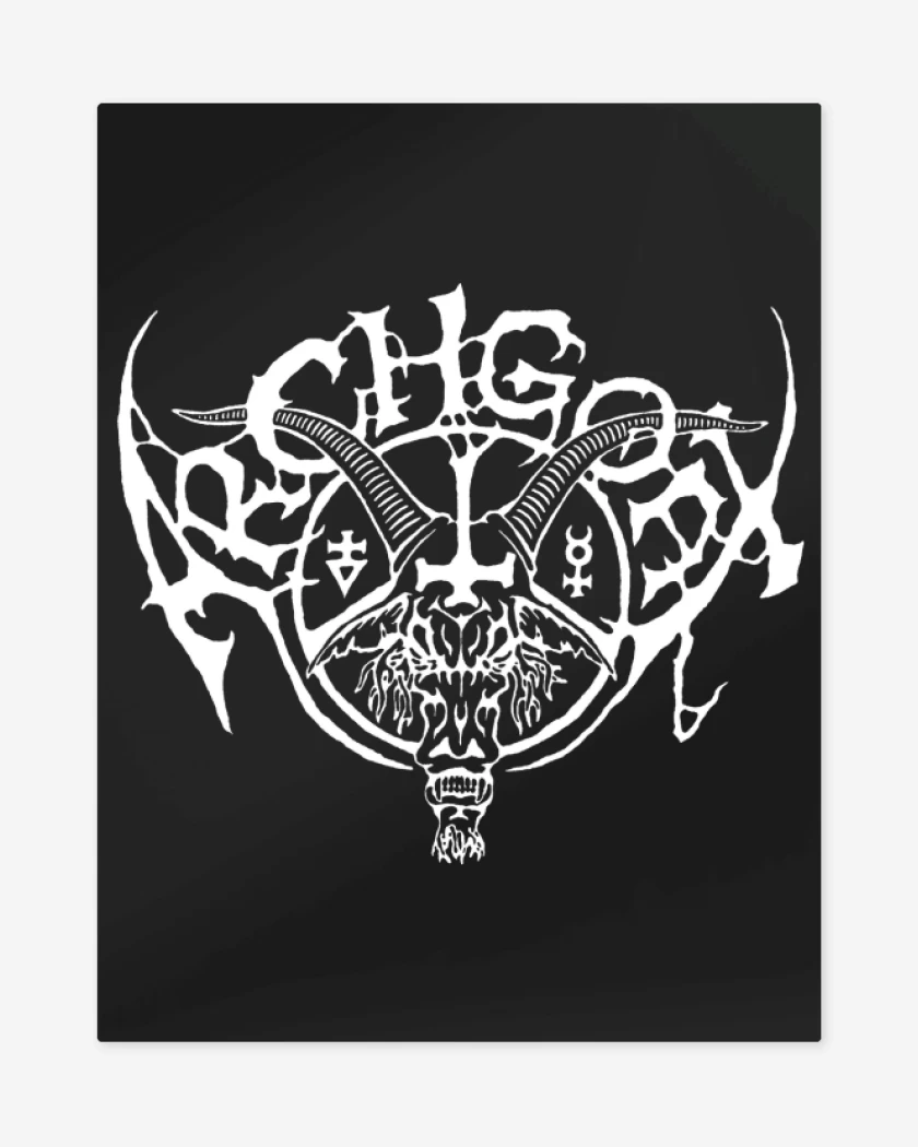 Print metalico Negro de Archgoat Logo B