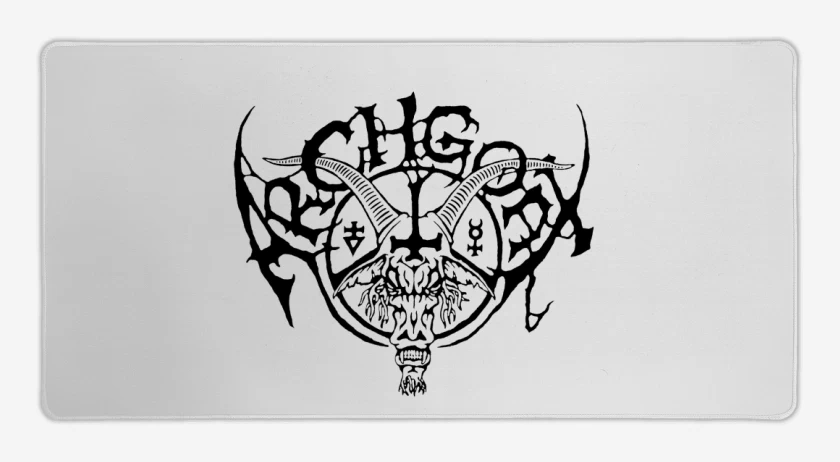 Mouse pad Gamer Blanco de Archgoat Logo N