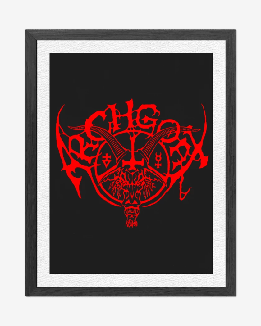 Cuadro decorativo Negro de Archgoat Logo