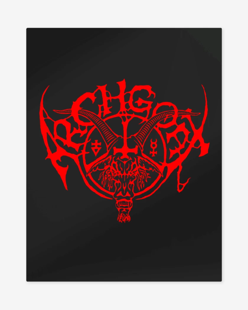 Print metalico Negro de Archgoat Logo