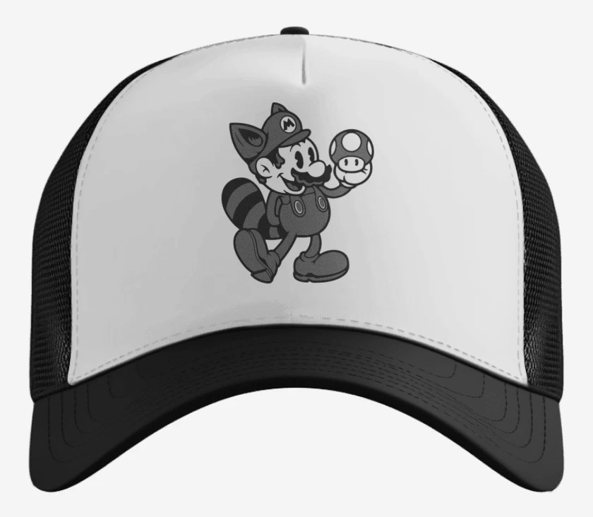 Gorro Super bigote bross black and white