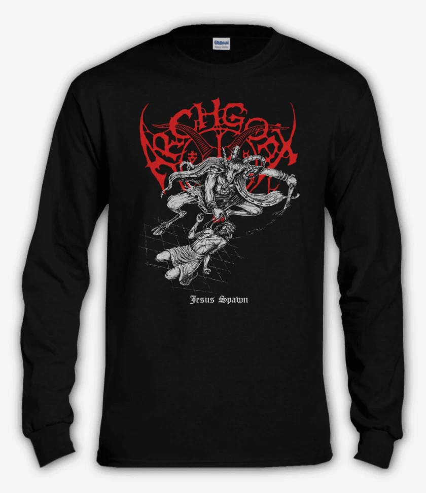 Polera manga larga Negro de Archgoat Jesus Spawn