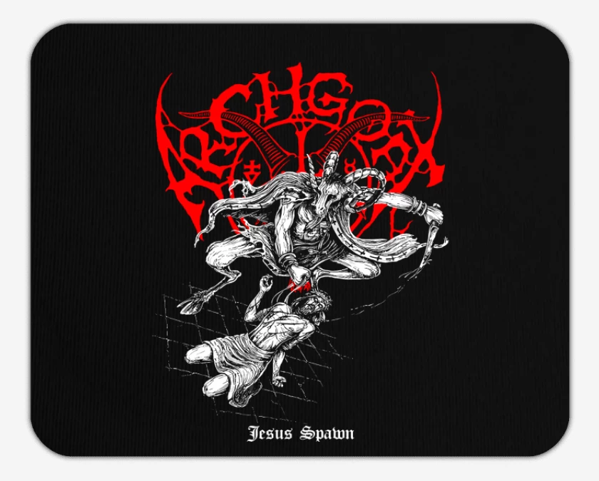 Mousepad Negro de Archgoat Jesus Spawn