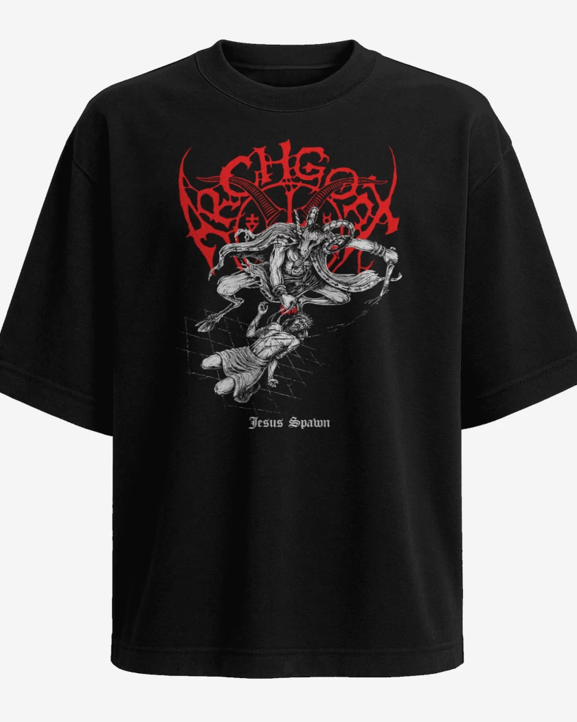 Polera Oversize Archgoat Jesus Spawn