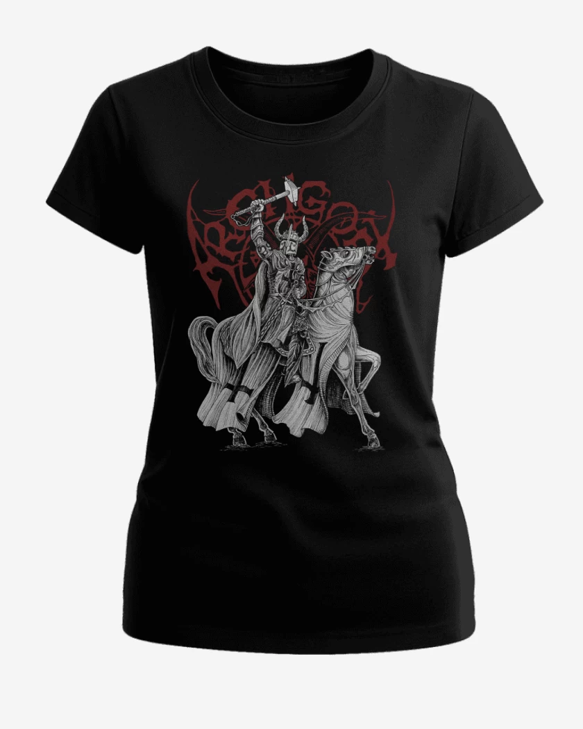 Polera de Mujer Negro de Archgoat Satanic Crusader
