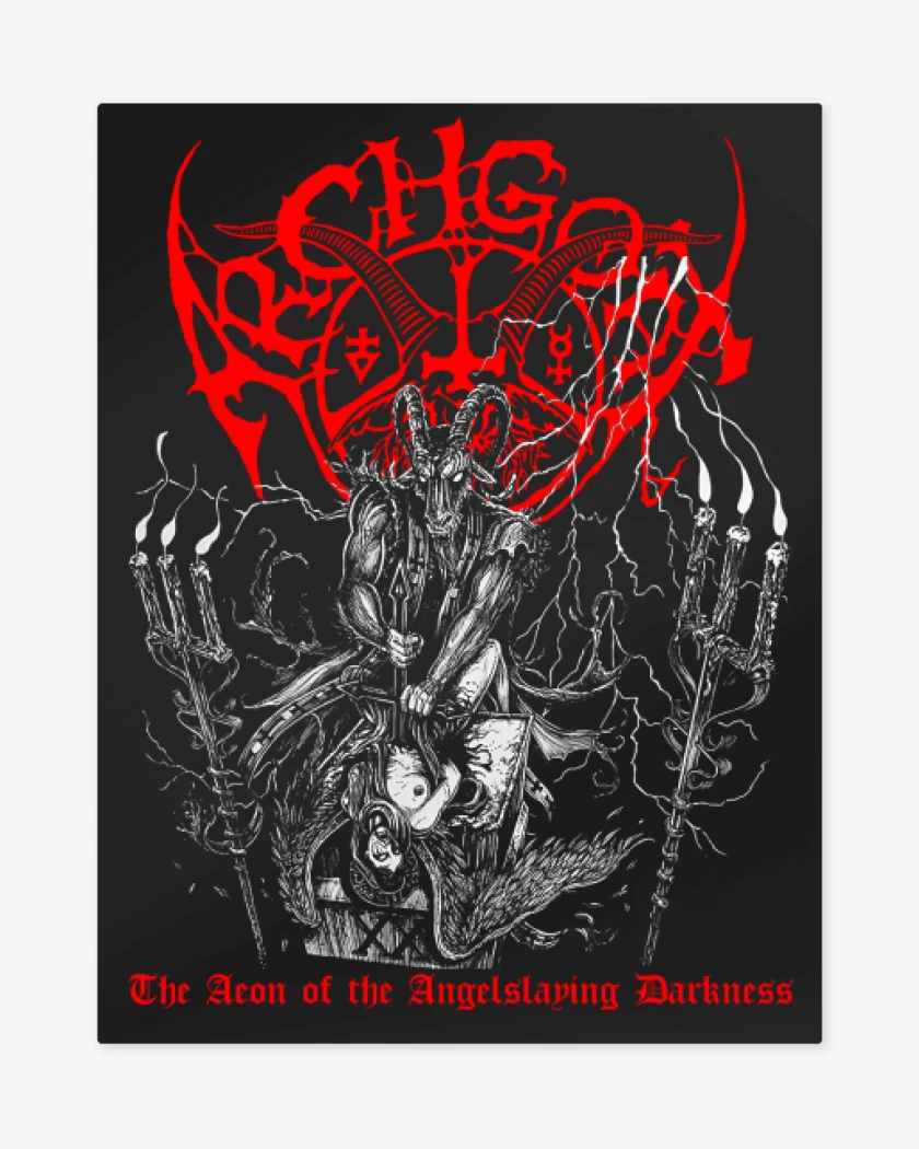 Print metalico Negro de Archgoat The Aeon
