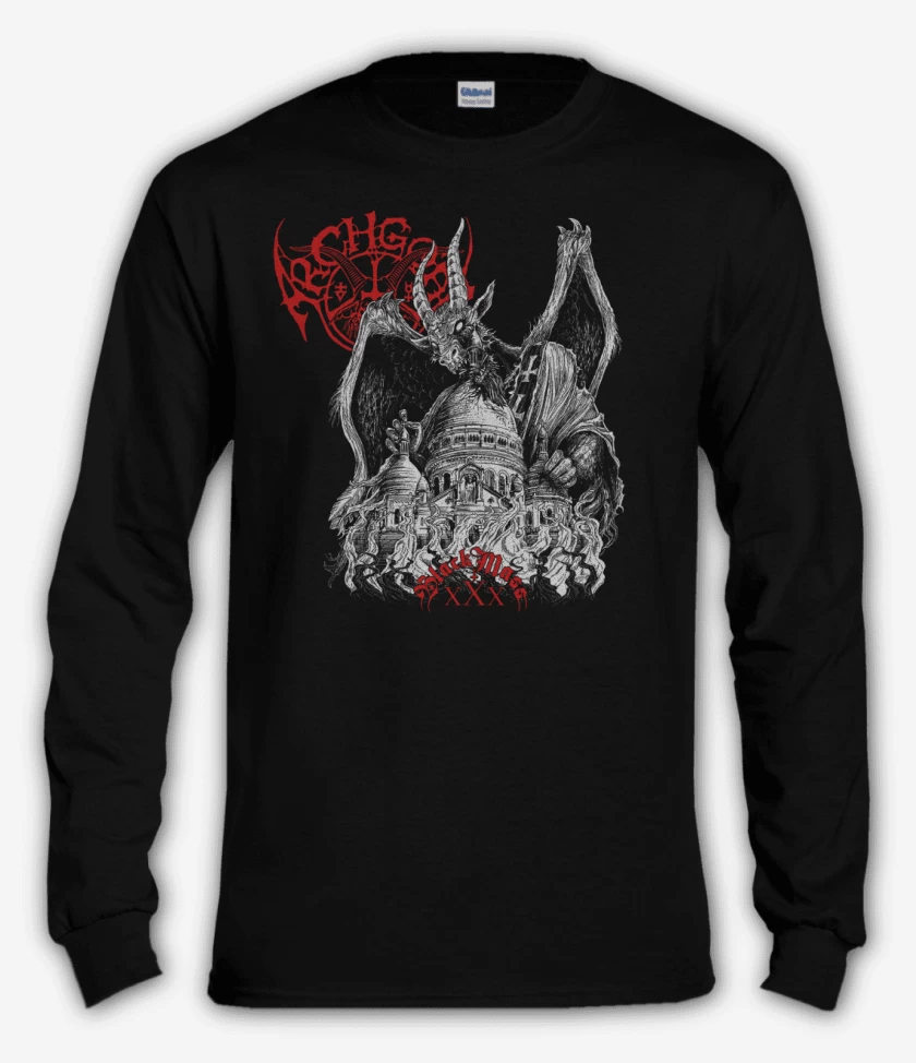 Polera manga larga Negro de Archgoat Black Mass