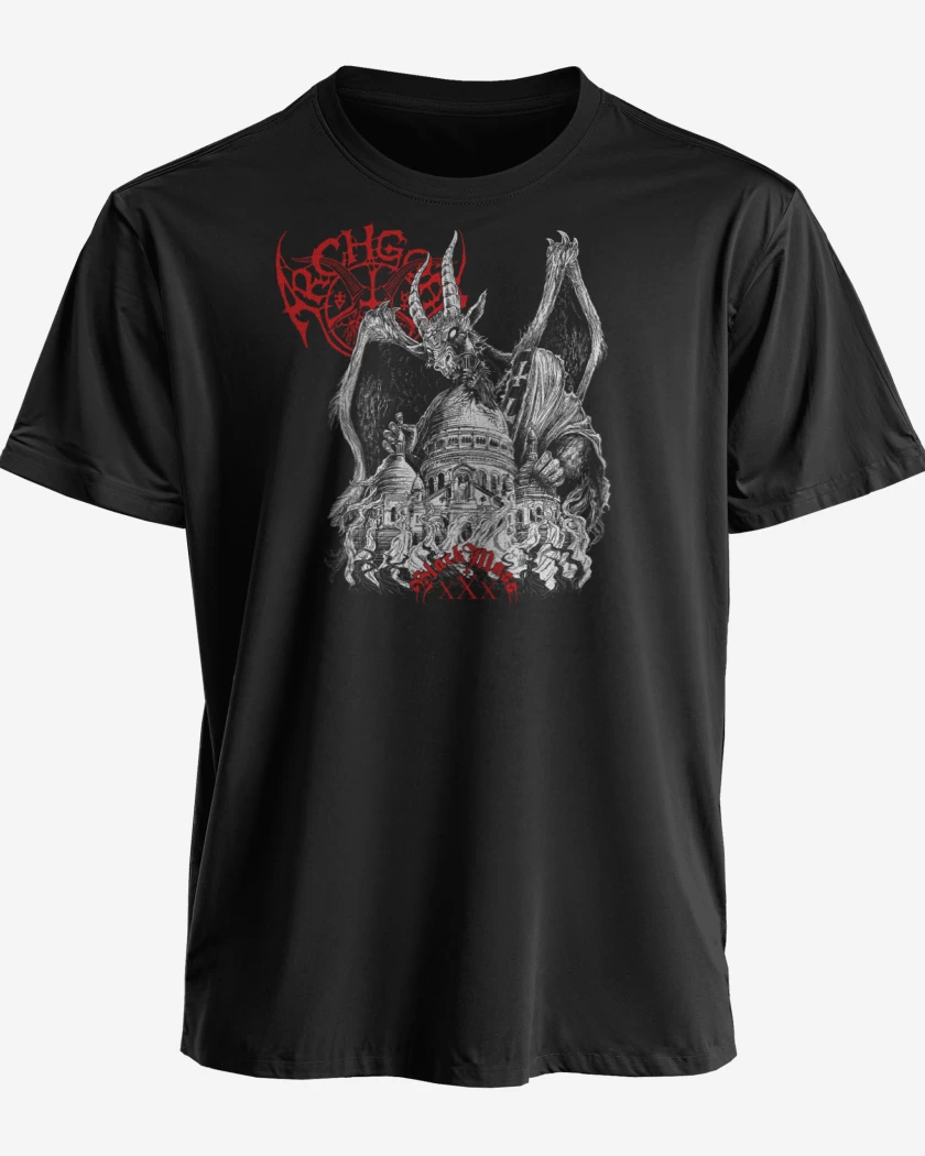 Polera premium Negro de Archgoat Black Mass