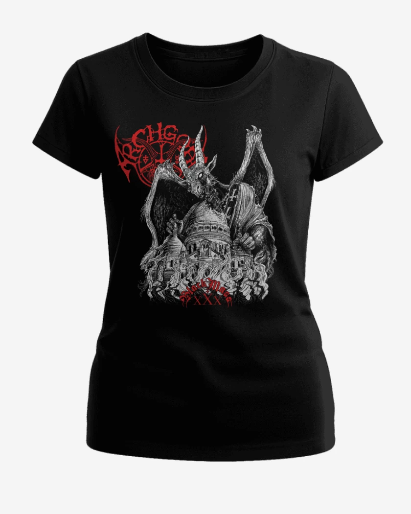 Polera de Mujer Negro de Archgoat Black Mass