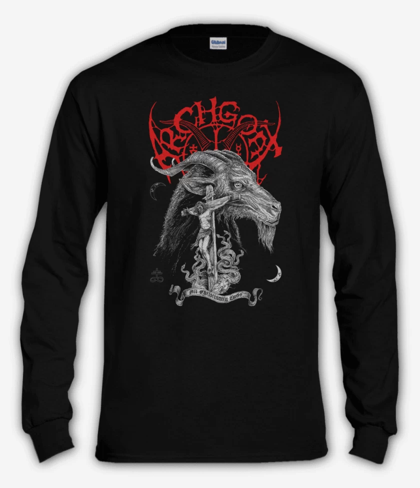 Polera manga larga Negro de Archgoat All Christianity Ends