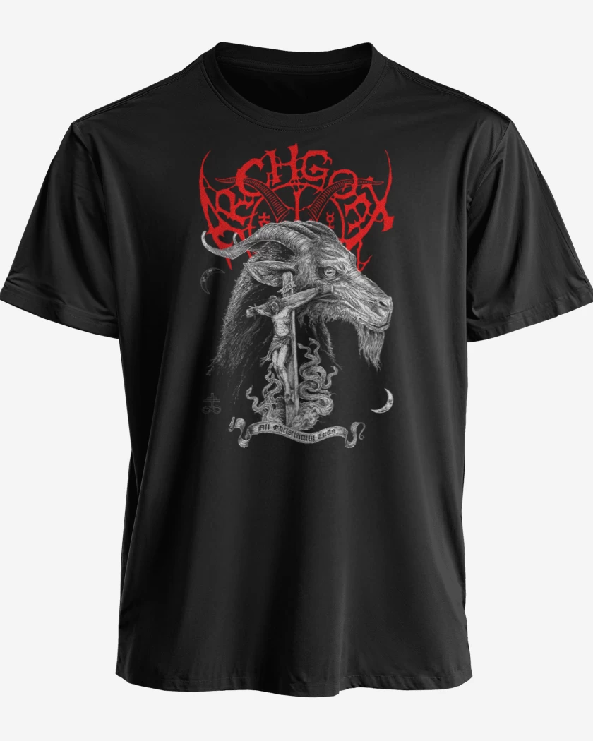 Polera premium Negro de Archgoat All Christianity Ends