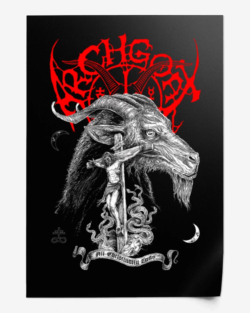 Print Archgoat All Christianity Ends