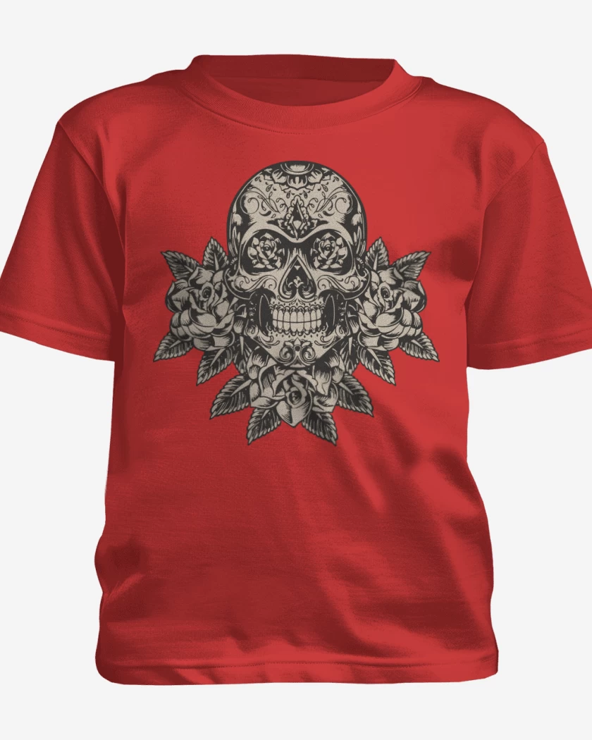 Polera de niño Rojo de Calaca 2