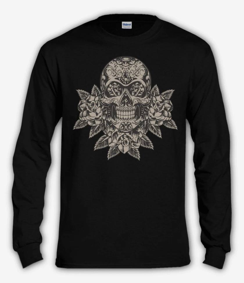 Polera manga larga Negro de Calaca 2