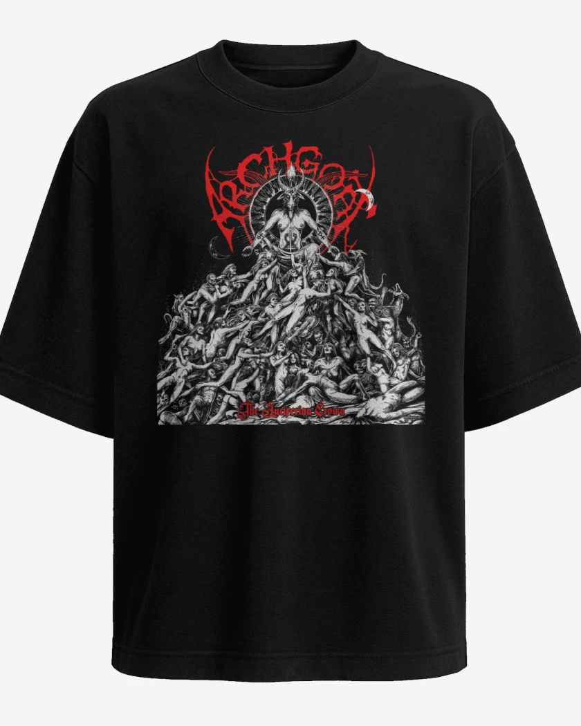 Polera Oversize Archgoat The Luciferian Crown