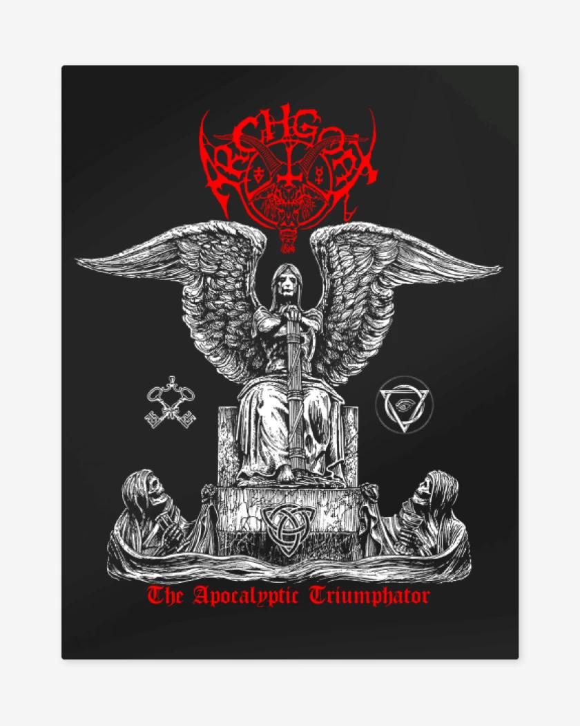 Print metalico Negro de Archgoat The Apocalyptic Triumphator