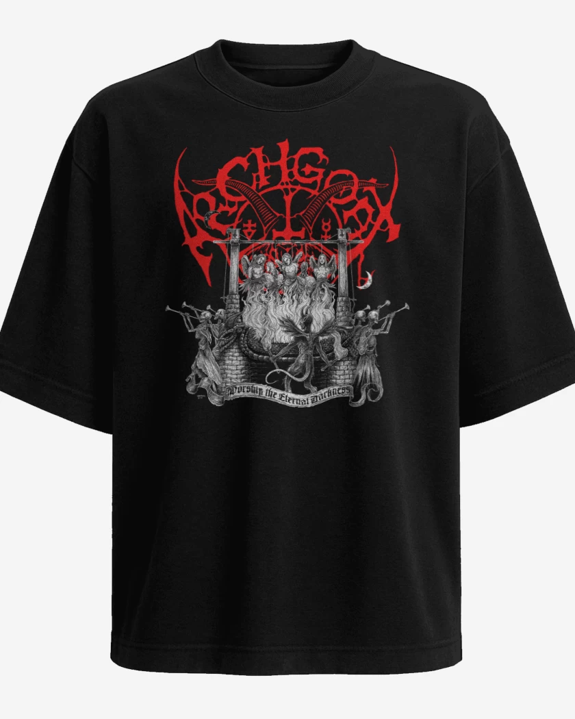 Polera Oversize Archgoat Worship The Eternal Darkness