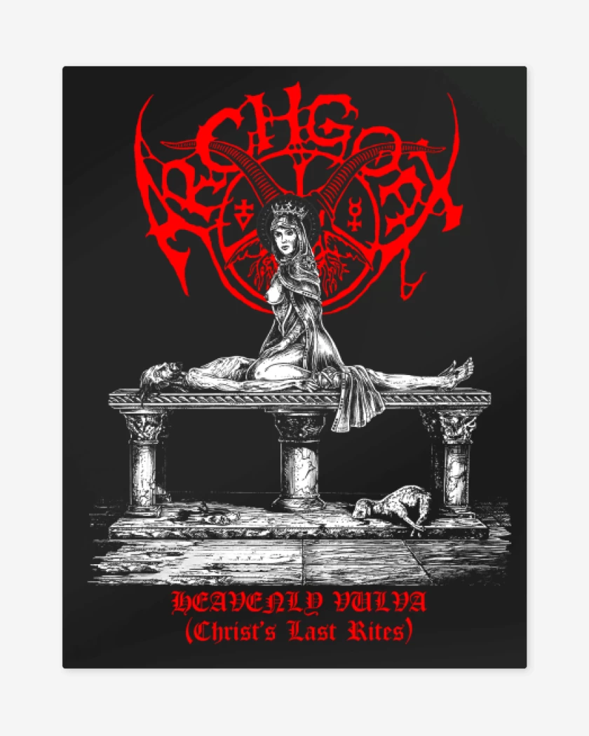 Print metalico Negro de Archgoat Heavenly 