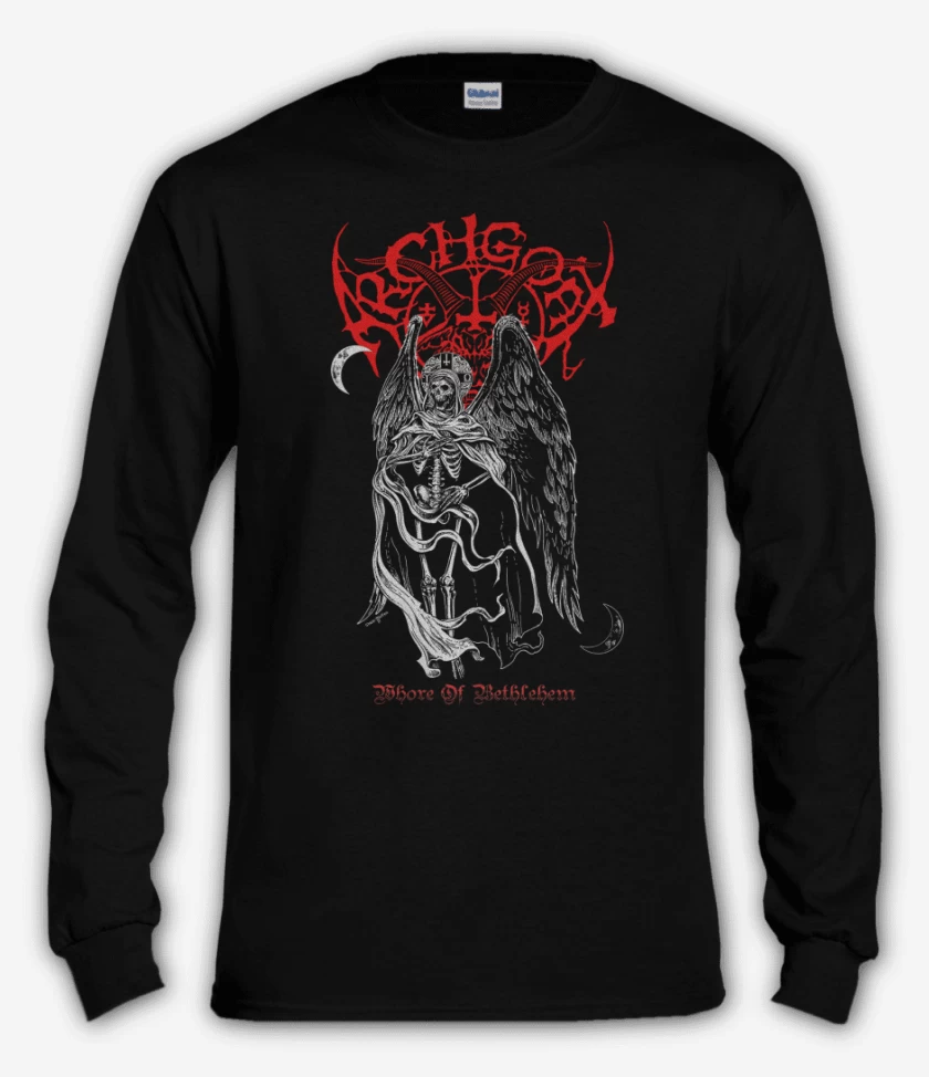 Polera manga larga Negro de Archgoat Whore