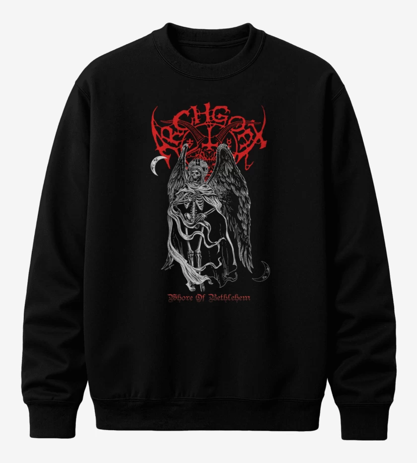 Poleron polo Negro de Archgoat Whore