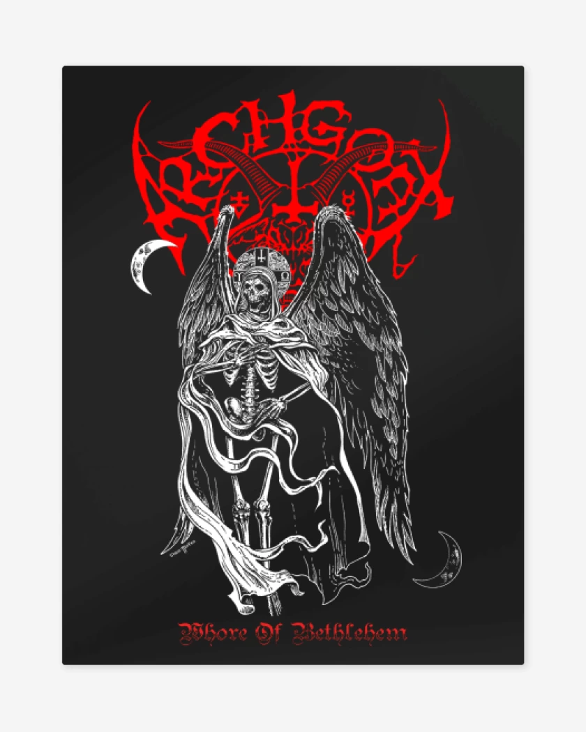 Print metalico Negro de Archgoat Whore