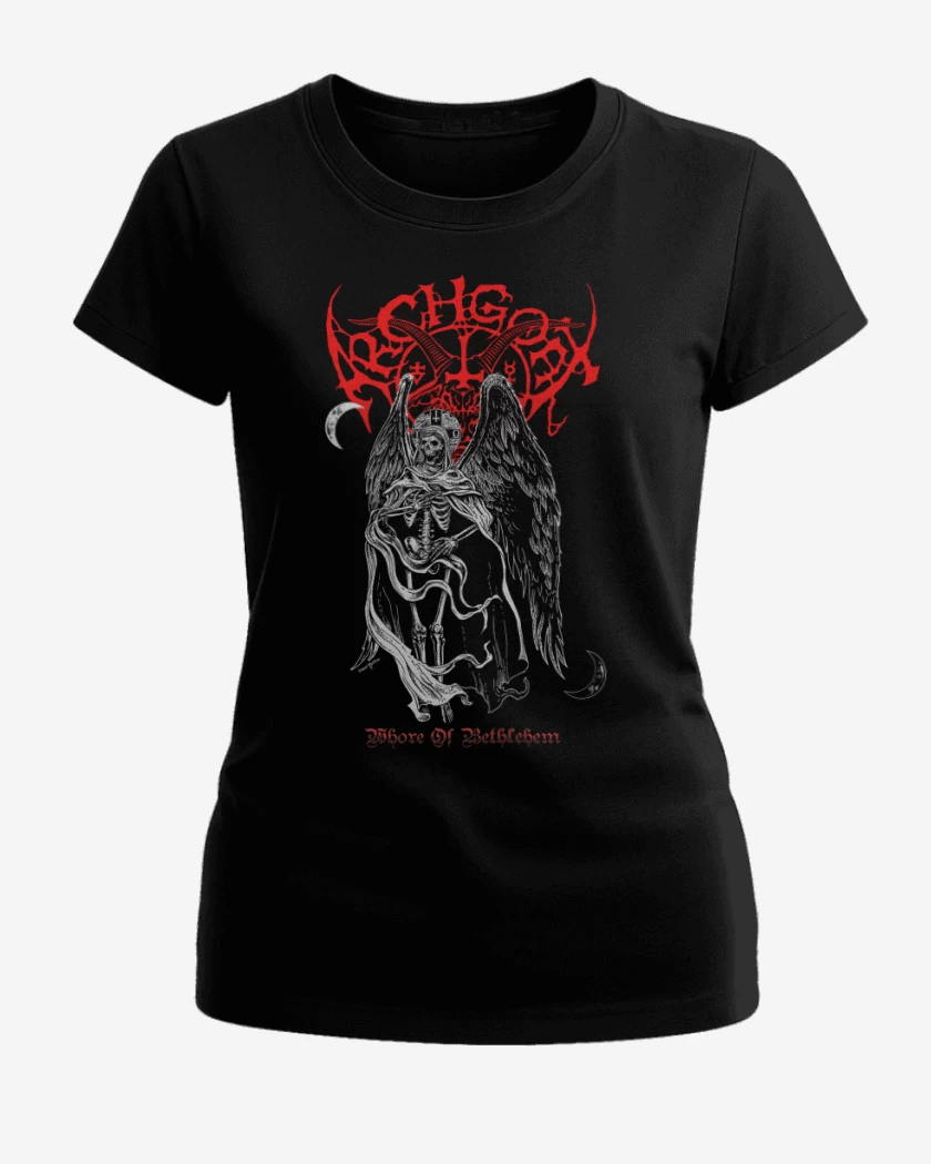 Polera de Mujer Negro de Archgoat Whore