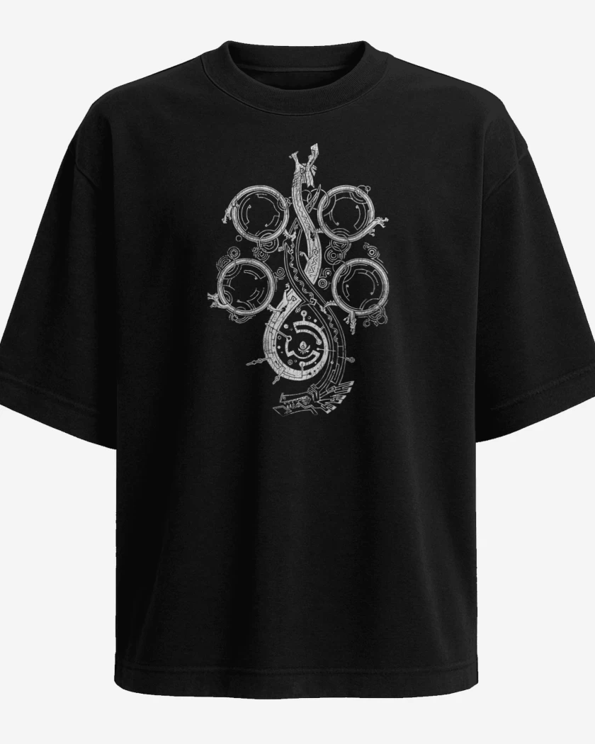 Polera Oversize Monster Hunter Wilds Logo B