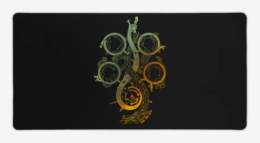 Mouse pad Gamer Negro de Monster Hunter Wilds Color