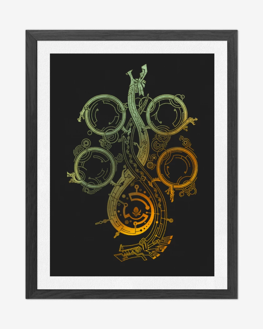 Cuadro decorativo Negro de Monster Hunter Wilds Color