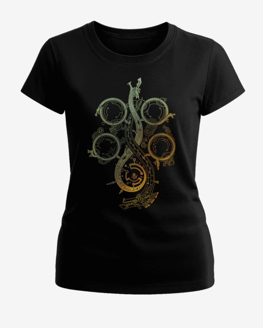 Polera de Mujer Negro de Monster Hunter Wilds Color