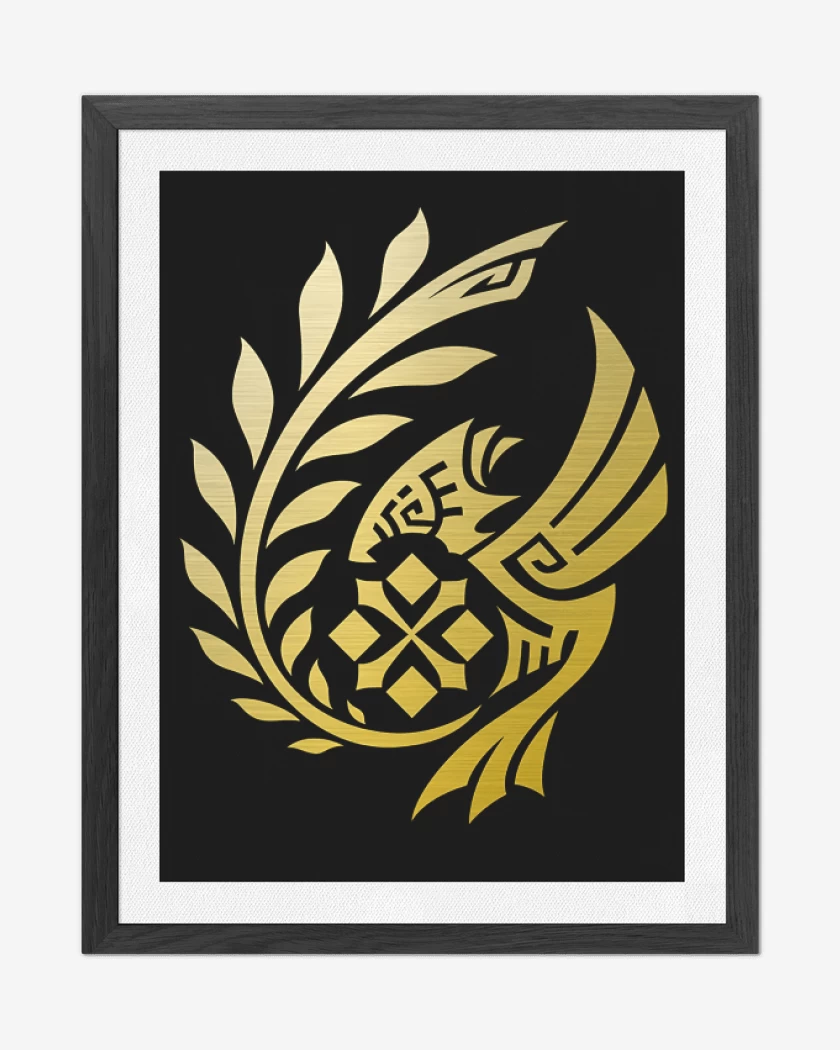 Cuadro decorativo Monster Hunter Wilds Emblema