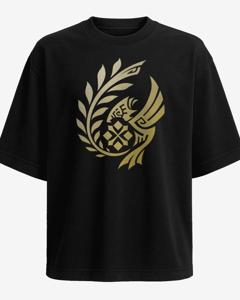 Polera Oversize Monster Hunter Wilds Emblema