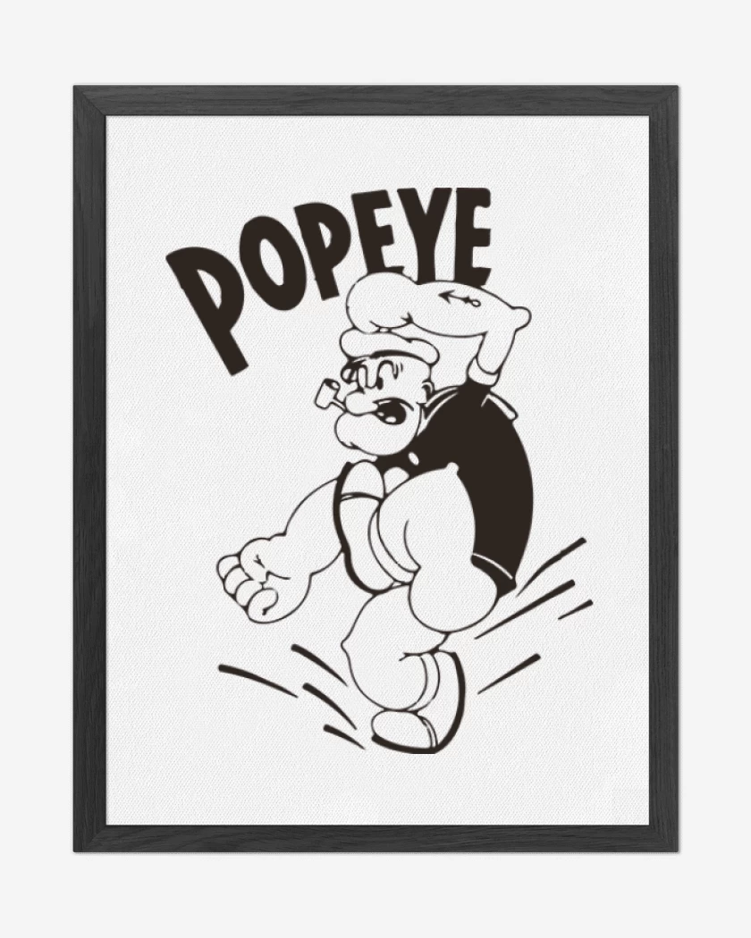 Cuadro decorativo Blanco de Popeye